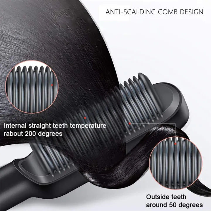 2 in 1 hair straightener comb