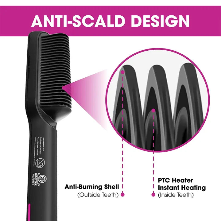 2 in 1 hair straightener comb