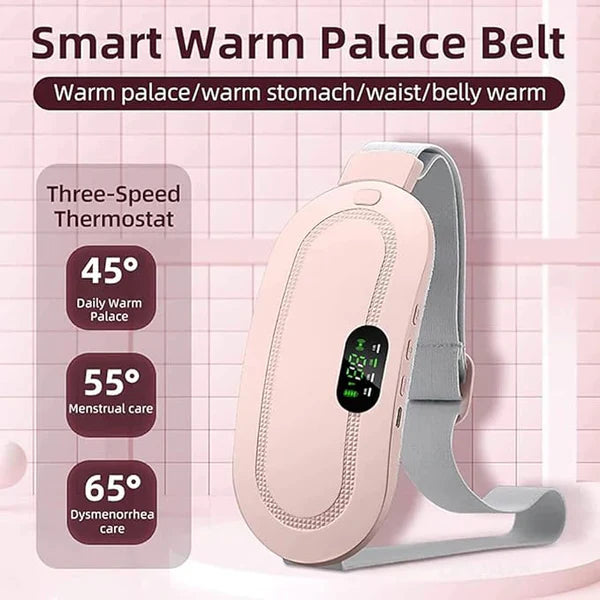 New Period Cramp Relief Electric Heating Belt Massager